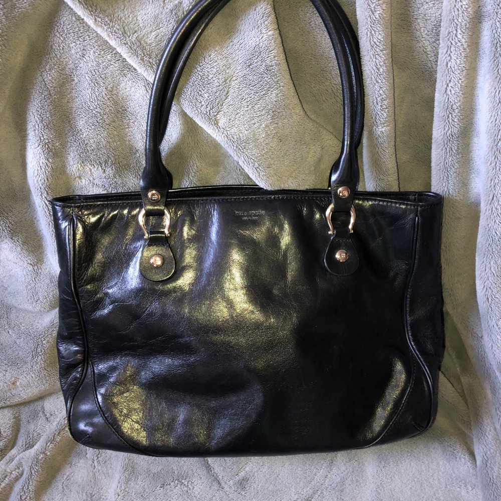 Kate Spade Black Leather Shoulder Bag